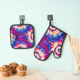Stropdas-kleurstof Ovenwant & Pannenlap Set