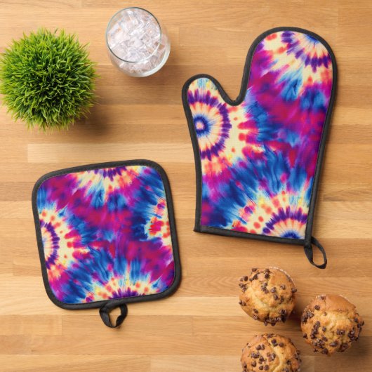 Stropdas-kleurstof Ovenwant & Pannenlap Set (Top down)