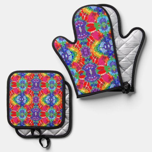 Stropdas-kleurstof Ovenwant & Pannenlap Set (Voorkant / Achterkant)