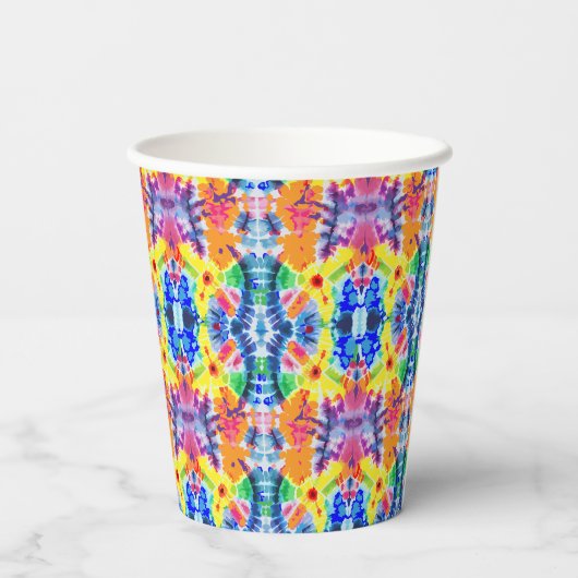 Stropdas-kleurstof Papieren Bekers (Achterkant)