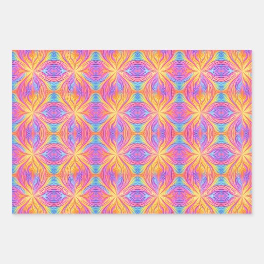 Stropdas-kleurstof Retro Kleurrijke jaren '90 Inpakpapier Vel (Voorkant 2)