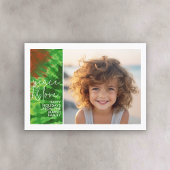 Stropdas-kleurstof rood groen - 1 foto - Vrolijk k Feestdagenkaart