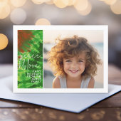 Stropdas-kleurstof rood groen - 1 foto - Vrolijk k Feestdagenkaart