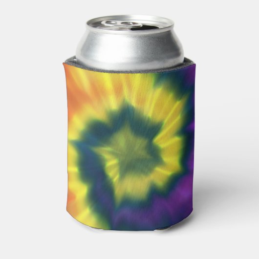 Stropdas-kleurstof spiraal - Koelbox Blikjeskoeler (Blikje Achterkant)