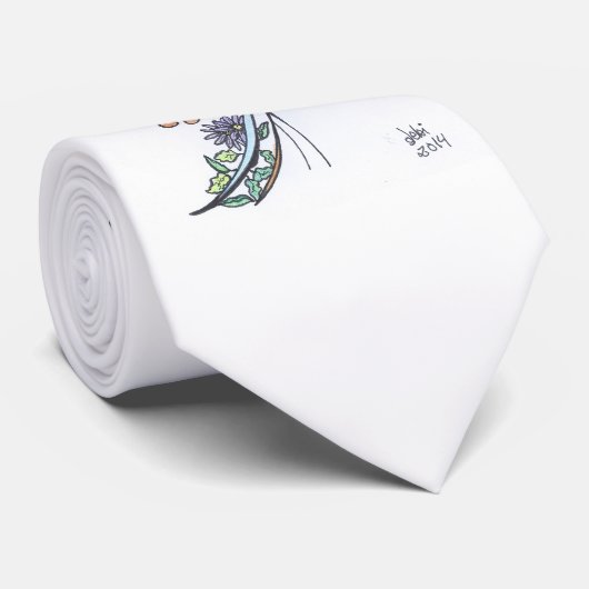 stropdas:  kleurstof stropdas (Opgerold)