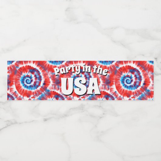 Stropdas-kleurstof Waterfles Etiket (Enkel label)