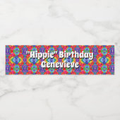 Stropdas-kleurstof waterflesetiket waterfles etiket (Enkel label)