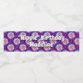 Stropdas-kleurstof waterflesetiket waterfles etiket (Enkel label)