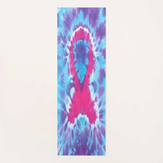 Stropdas-kleurstof Yoga Mat Breastcancer awareness (Voorkant)