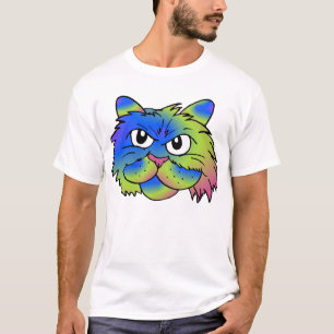 Stropdas-kleurstofkat T-shirt