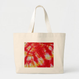 Stropdas-kleurstofontwerp Grote Tote Bag