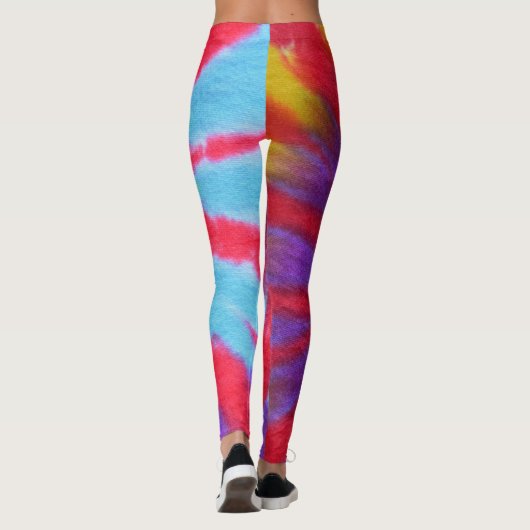 stropdas-kleurstofontwerp leggings (Achterkant)