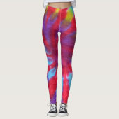 stropdas-kleurstofontwerp leggings (Voorkant)