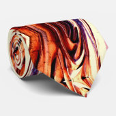 Stropdas koperen reflecties (Opgerold)