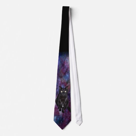 Stropdas kosmisch Kat (Voorkant)