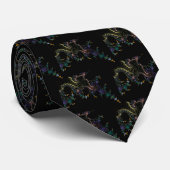 Stropdas kosmisch Storm - Regenboog (Opgerold)