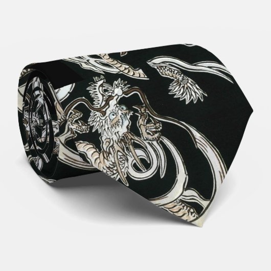 Stropdas Kunst Aziatische Bloemen (Opgerold)