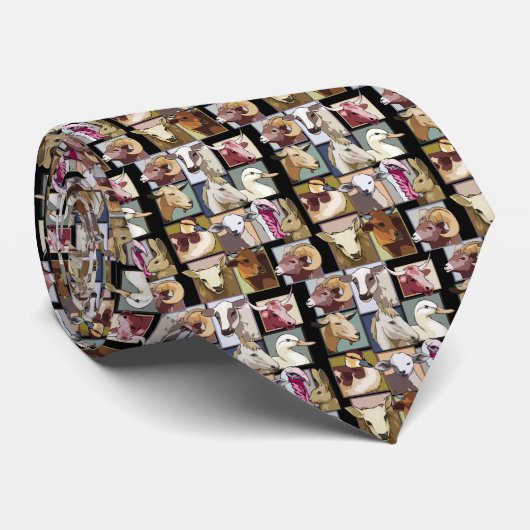 Stropdas LANDBOUWDIEREN (Opgerold)