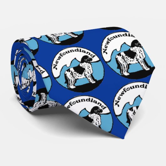 Stropdas Landseer Newfoundland (Opgerold)