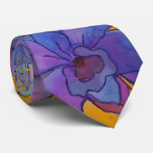 Stropdas: Lavender Orchids Stropdas (Opgerold)