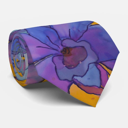 Stropdas: Lavender Orchids Stropdas (Opgerold)