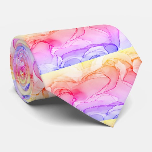 Stropdas lavender waterverf (Opgerold)