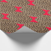Stropdas Leopard Red Bow Cadeaupapier (Hoek)