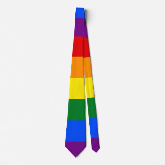 Stropdas - LGBTIQA Pride Flag (Voorkant)