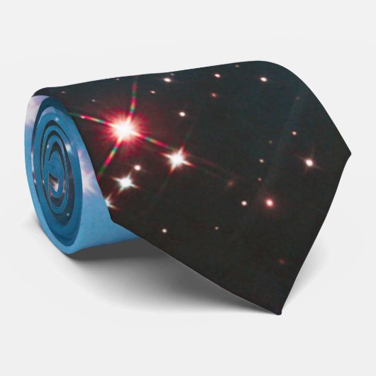 Stropdas lichtblauwe melkweg (Opgerold)