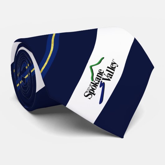 Stropdas Logo Spokane Valley (Washington) (Opgerold)