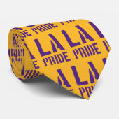 Stropdas - Los Angeles LA Pride (Paars en goud) (Opgerold)
