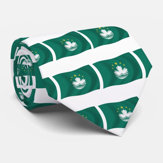Stropdas Macau-vlag (Opgerold)