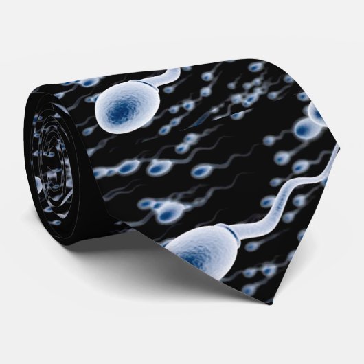 stropdas, man, sperma stropdas (Opgerold)