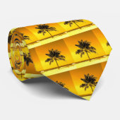 Stropdas man van zijde van hawaiiaanse palmbomen (Opgerold)