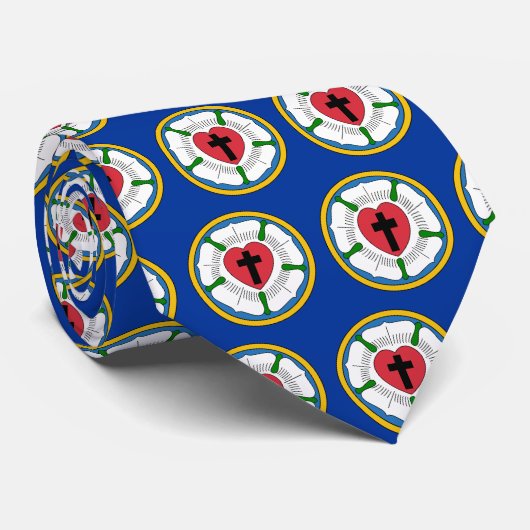 Stropdas Mannen Lutherrose (Opgerold)