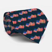 Stropdas mannen-Patriotic USA Flag (Opgerold)