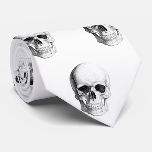 Stropdas Mannen schedel (Opgerold)