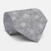 Stropdas mannen Stropdas-kerstsnowflakes (Opgerold)