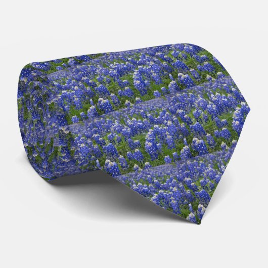 Stropdas Mannen van Texas State Flower Bluebonnets (Opgerold)