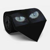 Stropdas - Meerdere groene katteogen (Opgerold)