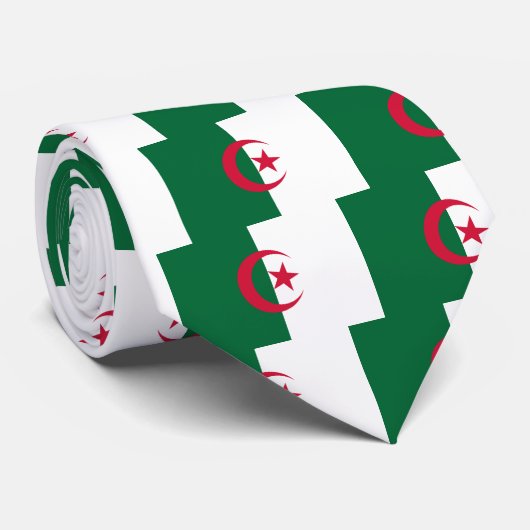 Stropdas met Algerijnse vlag (Opgerold)