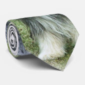 stropdas met baard collie (Opgerold)