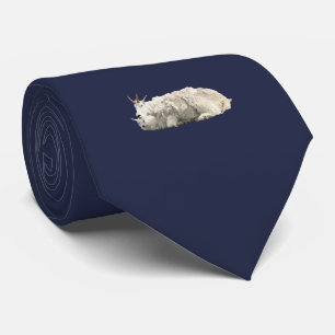 stropdas met berggeit en kind