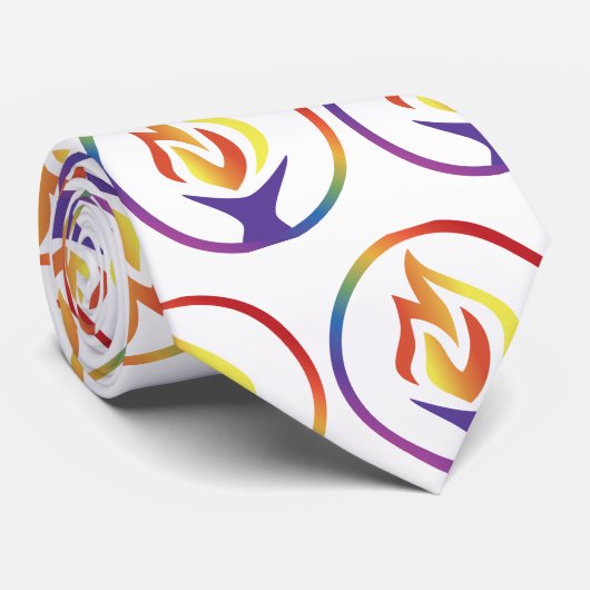 Stropdas met betegelde UUCF logo (Opgerold)