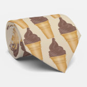 Stropdas met betonnen tint op chocolade-ijs (Opgerold)