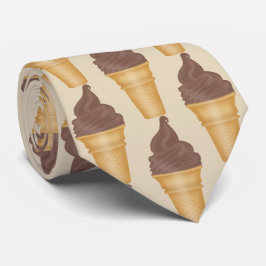 Stropdas met betonnen tint op chocolade-ijs
