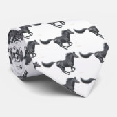 Stropdas met Black Race Horse (Opgerold)