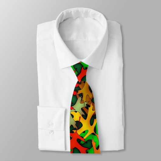 Stropdas met bladeren van falletbladeren (Gebonden)