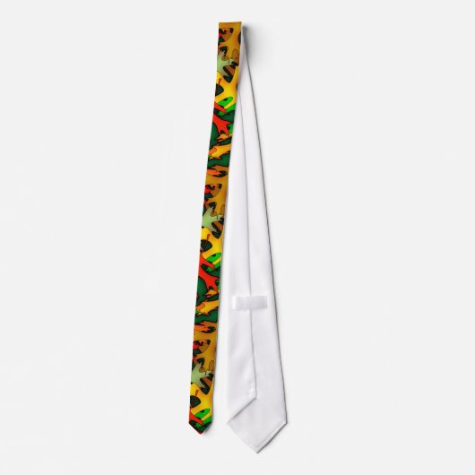 Stropdas met bladeren van falletbladeren (Achterkant)