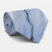 Stropdas met blauwe marmer (Opgerold)